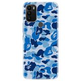 Senada General Mobile Gm 21 Plus İle Uyumlu Kılıf 0.4Mm Lazer Kesim Silikon Kapak Mavi Komando
