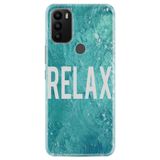 Senada General Mobile Gm 21 Plus İle Uyumlu Kılıf 0.4Mm Lazer Kesim Silikon Kapak Relax Mermer