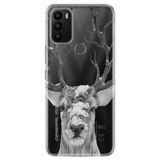 Senada General Mobile Gm 21 Plus İle Uyumlu Kılıf 0.4Mm Lazer Kesim Silikon Kapak Ren Geyiği
