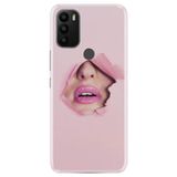 Senada General Mobile Gm 21 Plus İle Uyumlu Kılıf 0.4Mm Lazer Kesim Silikon Kapak Saklı Aşk