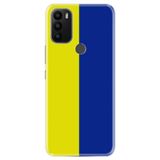 Senada General Mobile Gm 21 Plus İle Uyumlu Kılıf 0.4Mm Lazer Kesim Silikon Kapak Sarı Lacivert Aşk