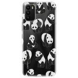 Senada General Mobile Gm 21 Plus İle Uyumlu Kılıf 0.4Mm Lazer Kesim Silikon Kapak Small Pandas