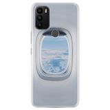 Senada General Mobile Gm 21 Plus İle Uyumlu Kılıf 0.4Mm Lazer Kesim Silikon Kapak Uçak Pencere