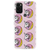 Senada General Mobile Gm 21 Plus İle Uyumlu Kılıf 0.4Mm Lazer Kesim Silikon Kapak Unicorn Donut