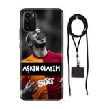 Senada General Mobile Gm 21 Plus İle Uyumlu Kılıf Aşkın Olayım Desenli Silikon İpli Boyun Askı Aparatı