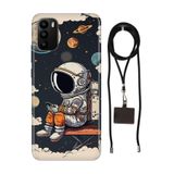Senada General Mobile Gm 21 Plus İle Uyumlu Kılıf Astro Desenli Silikon İpli Boyun Askı Aparatı