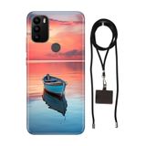 Senada General Mobile Gm 21 Plus İle Uyumlu Kılıf Gidelim Buralardan Desenli Silikon İpli Boyun Askı Aparatı