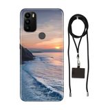 Senada General Mobile Gm 21 Plus İle Uyumlu Kılıf Huzur Desenli Silikon İpli Boyun Askı Aparatı