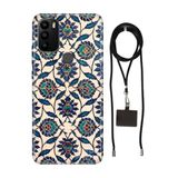 Senada General Mobile Gm 21 Plus İle Uyumlu Kılıf Otto Desenli Silikon İpli Boyun Askı Aparatı