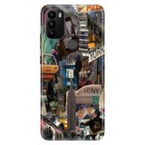 Senada General Mobile GM 21 Plus ile Uyumlu Kılıf Resimli Desenli Silikon Newyork Retro