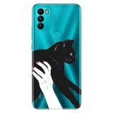 Senada General Mobile Gm 21 Plus İle Uyumlu Kılıf Silikon Desenli Tam Koruma Resimli Sanat Kedi