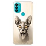 Senada General Mobile Gm 21 Plus İle Uyumlu Kılıf Silikon Desenli Tam Koruma Resimli Sfenks Kedi