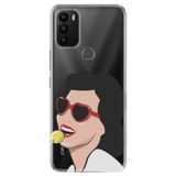 Senada General Mobile Gm 21 Plus Uyumlu İle Uyumlu Kılıf 0.4Mm Lazer Kesim Silikon Kapak Bayan Loli