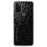 Senada General Mobile Gm 21 Plus Uyumlu İle Uyumlu Kılıf 0.4Mm Lazer Kesim Silikon Kapak Leopar Deseni