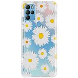 Senada General Mobile Gm 21 Pro İle Uyumlu Kılıf 0.4 Mm Lazer Kesim Silikon Kapak Papatya