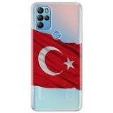 Senada General Mobile Gm 21 Pro İle Uyumlu Kılıf 0.4Mm Lazer Kesim Silikon Kapak Al Bayrak
