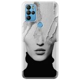 Senada General Mobile Gm 21 Pro İle Uyumlu Kılıf 0.4Mm Lazer Kesim Silikon Kapak Art Girl
