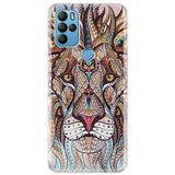 Senada General Mobile Gm 21 Pro İle Uyumlu Kılıf 0.4Mm Lazer Kesim Silikon Kapak Aslan Mandala