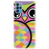 Senada General Mobile Gm 21 Pro İle Uyumlu Kılıf 0.4Mm Lazer Kesim Silikon Kapak Baykuş