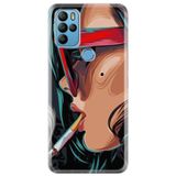 Senada General Mobile Gm 21 Pro İle Uyumlu Kılıf 0.4Mm Lazer Kesim Silikon Kapak Cool Girl