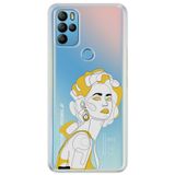 Senada General Mobile Gm 21 Pro İle Uyumlu Kılıf 0.4Mm Lazer Kesim Silikon Kapak Face Art,Color1478