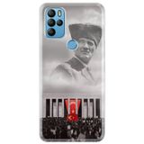 Senada General Mobile Gm 21 Pro İle Uyumlu Kılıf 0.4Mm Lazer Kesim Silikon Kapak Gazi Mustafa
