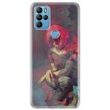 Senada General Mobile Gm 21 Pro İle Uyumlu Kılıf 0.4Mm Lazer Kesim Silikon Kapak Gizemli Kız