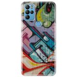 Senada General Mobile Gm 21 Pro İle Uyumlu Kılıf 0.4Mm Lazer Kesim Silikon Kapak Grafitti Duvarı