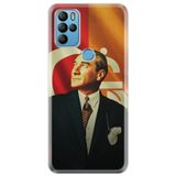 Senada General Mobile Gm 21 Pro İle Uyumlu Kılıf 0.4Mm Lazer Kesim Silikon Kapak Gs Mustafa Kemal