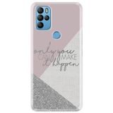 Senada General Mobile Gm 21 Pro İle Uyumlu Kılıf 0.4Mm Lazer Kesim Silikon Kapak Happen