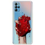 Senada General Mobile Gm 21 Pro İle Uyumlu Kılıf 0.4Mm Lazer Kesim Silikon Kapak Kanlı Kalp