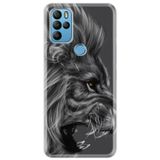 Senada General Mobile Gm 21 Pro İle Uyumlu Kılıf 0.4Mm Lazer Kesim Silikon Kapak Kara Aslan