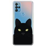 Senada General Mobile Gm 21 Pro İle Uyumlu Kılıf 0.4Mm Lazer Kesim Silikon Kapak Kara Kedi