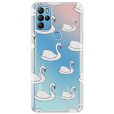 Senada General Mobile Gm 21 Pro İle Uyumlu Kılıf 0.4Mm Lazer Kesim Silikon Kapak Kuğu,Color620