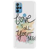 Senada General Mobile Gm 21 Pro İle Uyumlu Kılıf 0.4Mm Lazer Kesim Silikon Kapak Love Is All