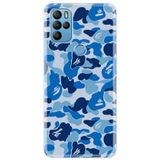 Senada General Mobile Gm 21 Pro İle Uyumlu Kılıf 0.4Mm Lazer Kesim Silikon Kapak Mavi Komando
