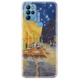 Senada General Mobile Gm 21 Pro İle Uyumlu Kılıf 0.4Mm Lazer Kesim Silikon Kapak Night Cafe