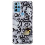 Senada General Mobile Gm 21 Pro İle Uyumlu Kılıf 0.4Mm Lazer Kesim Silikon Kapak Penguenler