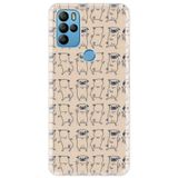 Senada General Mobile Gm 21 Pro İle Uyumlu Kılıf 0.4Mm Lazer Kesim Silikon Kapak Pug