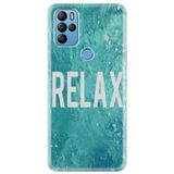 Senada General Mobile Gm 21 Pro İle Uyumlu Kılıf 0.4Mm Lazer Kesim Silikon Kapak Relax Mermer