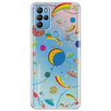 Senada General Mobile Gm 21 Pro İle Uyumlu Kılıf 0.4Mm Lazer Kesim Silikon Kapak Renkli Uzay