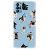 Senada General Mobile Gm 21 Pro İle Uyumlu Kılıf 0.4Mm Lazer Kesim Silikon Kapak Şirin Pug Köpek