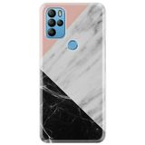 Senada General Mobile Gm 21 Pro İle Uyumlu Kılıf 0.4Mm Lazer Kesim Silikon Kapak Siyah Pembe Beyaz Mermer