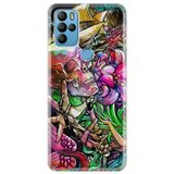 Senada General Mobile Gm 21 Pro İle Uyumlu Kılıf 0.4Mm Lazer Kesim Silikon Kapak Skull Tattoo