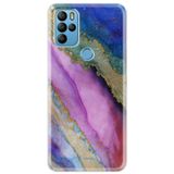 Senada General Mobile Gm 21 Pro İle Uyumlu Kılıf 0.4Mm Lazer Kesim Silikon Kapak Soho Mermer