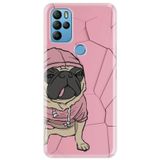 Senada General Mobile Gm 21 Pro İle Uyumlu Kılıf 0.4Mm Lazer Kesim Silikon Kapak Süslü Tarz Pug