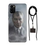 Senada General Mobile Gm 21 Pro İle Uyumlu Kılıf Atatürk 1938 Desenli Silikon İpli Boyun Askı Aparatı