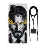 Senada General Mobile Gm 21 Pro İle Uyumlu Kılıf John Desenli Silikon İpli Boyun Askı Aparatı