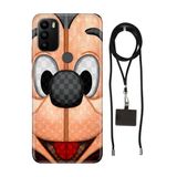 Senada General Mobile Gm 21 Pro İle Uyumlu Kılıf Lc Mickeyyyyy Desenli Silikon İpli Boyun Askı Aparatı