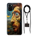 Senada General Mobile Gm 21 Pro İle Uyumlu Kılıf Nft Desenli Silikon İpli Boyun Askı Aparatı